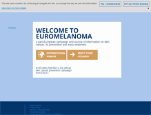 Tablet Screenshot of euromelanoma.org
